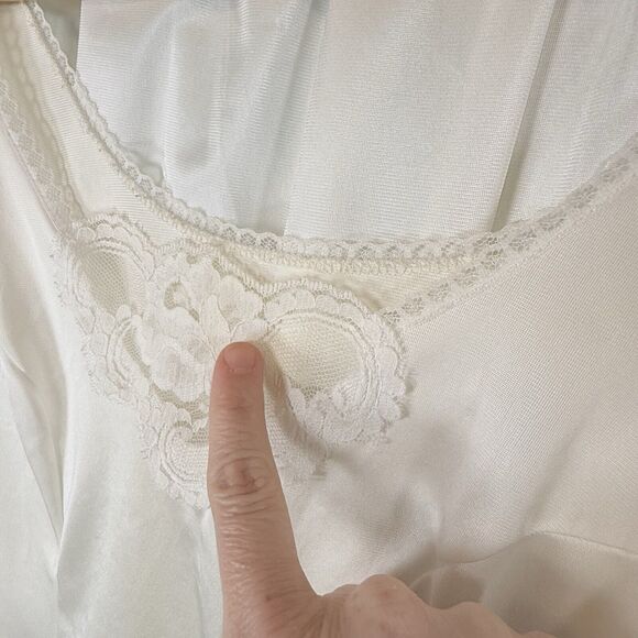 VTG Movie Star Nightie Lingerie Set Nylon Lace Pink Sissy 1970s SIZE SMALL USA - Picture 14 of 16